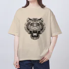 Poooompadoooourのトラ(くろ) Oversized T-Shirt