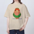 小桜森のコザクラインコ（ノーマル） オーバーサイズTシャツ