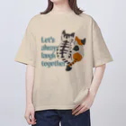 SU-KUのずっと笑顔で オーバーサイズTシャツ