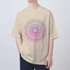 💖宇宙整体♪🌈♪こころからだチャンネル♪💖の母性回帰曼荼羅　change the purple💖 オーバーサイズTシャツ