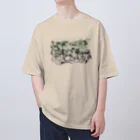 翠色の眼鏡の翠色の世界 オーバーサイズTシャツ