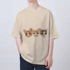 みきぞーん｜保護猫 ミッキー画伯と肉球とおともだちのrui & ram &ta-cha Oversized T-Shirt