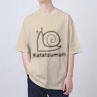 MrKShirtsのKatatsumuri (カタツムリ) 黒デザイン Oversized T-Shirt