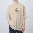 エダマメトイチ雑貨店のオナガガモのペア オーバーサイズTシャツ