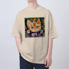 ccaattの花畑で子猫とかくれんぼ オーバーサイズTシャツ