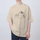 Owl and Potato Creationのステゴサウルス 草食系 ジュラシックランチ Oversized T-Shirt