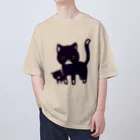 のほほん屋のねこのおやこ オーバーサイズTシャツ