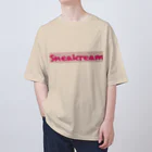 Sneakreamのストロベリーアイスクリームスニーカー オーバーサイズTシャツ