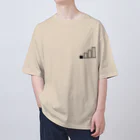 PyriteDesignのアンテナ1本【Tシャツ】【前面ワンポイント】【デザイン色：黒】 Oversized T-Shirt