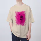 工房ＨＡＮＺＯＵのラフ画 No.2 PINK オーバーサイズTシャツ