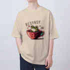 ピヨ爺の副業のほっとひとかえる = げこたろう = オーバーサイズTシャツ