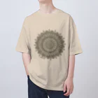 heymar の曼荼羅　スチールカラー Oversized T-Shirt