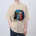 猫魚鳥時々犬等 arte♡のSuccessful Cats ♡ Oversized T-Shirt