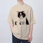 こひさま ショップ - 陽だまりの笑顔のねこのじー オーバーサイズTシャツ