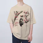 やさぐれちゃんの春の花と猫 Oversized T-Shirt