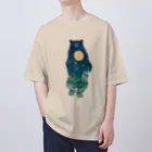 吉川 達哉 tatsuya yoshikawaの月の満ち熊 (FULL MOON BEAR) Oversized T-Shirt