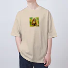 kjhtyuのおさる オーバーサイズTシャツ