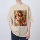 キキとココからのアールヌーボーの女神と戯れる天使たち Oversized T-Shirt