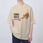 しばじるしデザインのSHIBA HOLIC（赤✕赤） Oversized T-Shirt