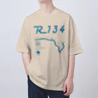 boldandnewのR134_No006_02_2colorBG Oversized T-Shirt