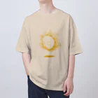 Poooompadoooourの太陽さん　きいろ オーバーサイズTシャツ