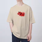 SU-KUの疫病退散！赤べこ Oversized T-Shirt