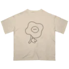 おばけ植物園の真夜中のポピー（ライン） Oversized T-Shirt