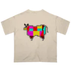 サトオの牛肉 部位 ドット絵 Oversized T-Shirt