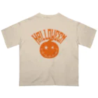 サトオのハロウィンオレンジ文字かぼちゃ アーク ジャック・オー・ランタン Oversized T-Shirt