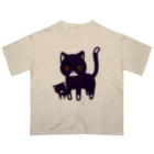 のほほん屋のねこのおやこ Oversized T-Shirt