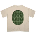 dizzyのzigzag_window_green オーバーサイズTシャツ