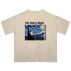 art-laboratory 絵画、芸術グッズのゴッホの星月夜 Tシャツ オーバーサイズTシャツ