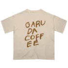 GARUDA COFFEEのGARUDA COFFEEカフェオレロゴシリーズ オーバーサイズTシャツ