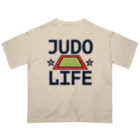 sports_tower スポーツタワーの柔道・JUDO・じゅうどう・グッズ・デザイン・武道・#Tシャツ・柔(やわら)の術・投げ技・固め技・当身技・格闘技・日本・柔術・男子・女子・かっこいい・かわいい・強靭・選手・柔よく剛を制す・世界・柔道場 Oversized T-Shirt