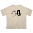 ヒヨッコ堂のるんたったWしばわん オーバーサイズTシャツ