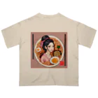 KIMONO GIRLS（キモノ ガールズ）のKIMONO GIRLS 華 ramen オーバーサイズTシャツ