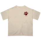 WebArtsの肉球をモチーフにしたオリジナルブランド「nikuQ」（猫タイプ）です Oversized T-Shirt