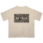 heymar の HEYMARロゴ　黒 Oversized T-Shirt