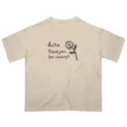 utatane_worksのThanks flower オーバーサイズTシャツ