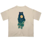 吉川 達哉 tatsuya yoshikawaの月の満ち熊 (FULL MOON BEAR) Oversized T-Shirt