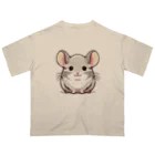 もふっとチンチラ🐭のチンチラ（シナモン） オーバーサイズTシャツ