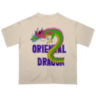 LalaHangeulのORIENTAL DRAGON（龍）英字バージョン オーバーサイズTシャツ