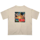 南国の南国の夕日 Oversized T-Shirt