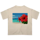 kaiminsapoのハイビスカス　リゾート　🌺　🏝️ オーバーサイズTシャツ