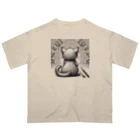 にくきゅう299のBack-raised Dream Cat オーバーサイズTシャツ