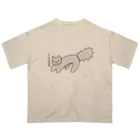 福猫山小屋の内心バクバクねこ Oversized T-Shirt