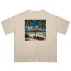 日本の風景 COOL JAPANの日本の風景:癒しの時間、Japanese scenery: Time of rest and relaxation オーバーサイズTシャツ