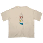 くらきち ONLINE SHOPのねこタイツ かたぐるま Oversized T-Shirt