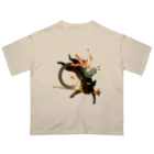 chirukapolkaの炎の魔法 オーバーサイズTシャツ