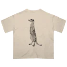 segasworksのミーアキャット（ペン画） Oversized T-Shirt